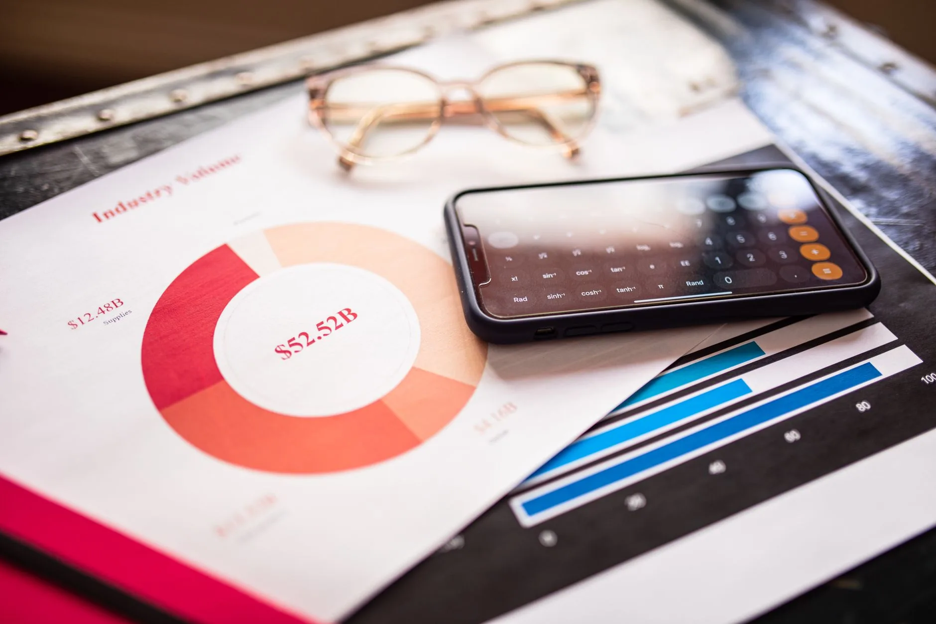 digital dashboard displaying content marketing growth metrics and trends